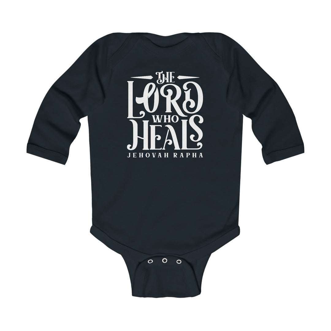 The Lord Who Heals Infant Long Sleeve Bodysuit Kids clothes Black NB (0-3M) 