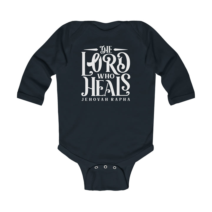 The Lord Who Heals Infant Long Sleeve Bodysuit Kids clothes Black NB (0-3M) 