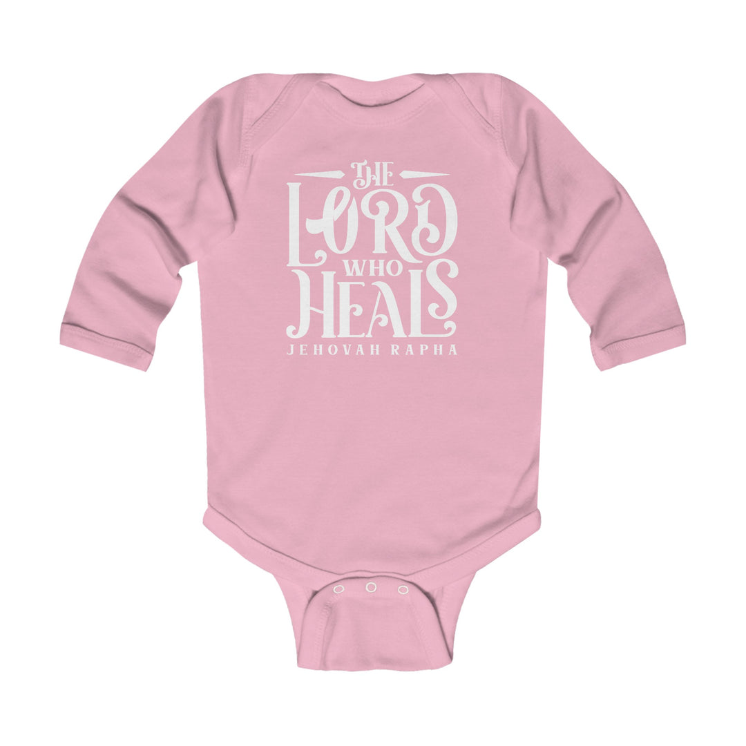 The Lord Who Heals Infant Long Sleeve Bodysuit Kids clothes Pink NB (0-3M) 