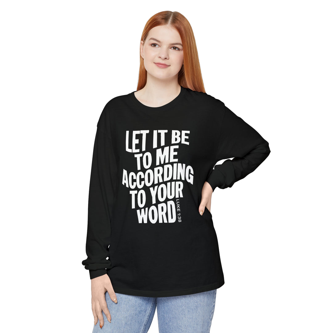 According To Your Word Long Sleeve Shirt Long-sleeve   