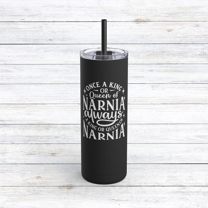 Christian Tumbler King or Queen Narnia Mug Black 20oz Matte