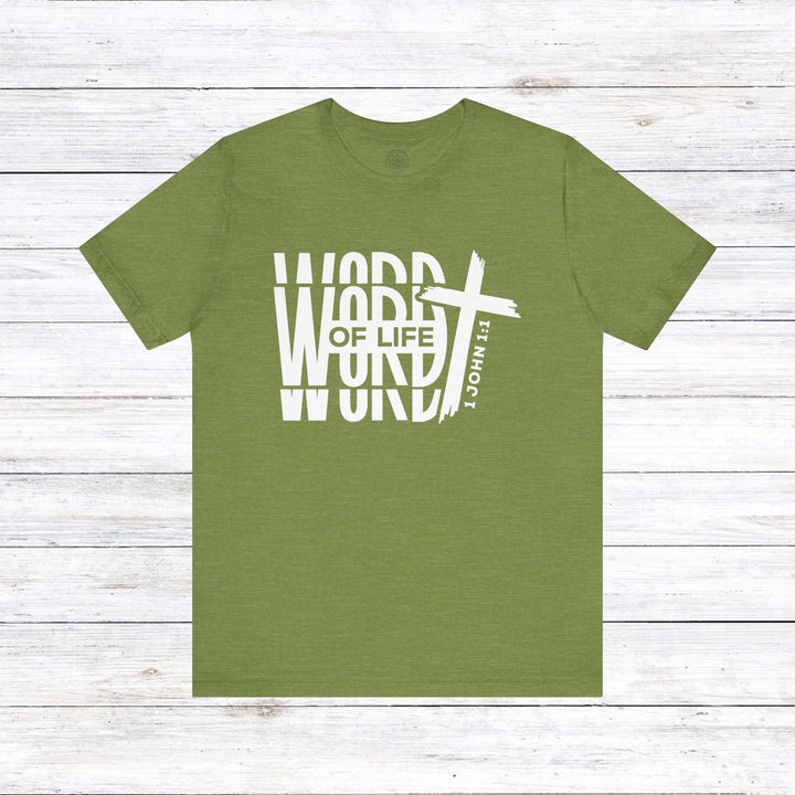 Word of Life Unisex T-Shirt T-Shirt Heather Green S 