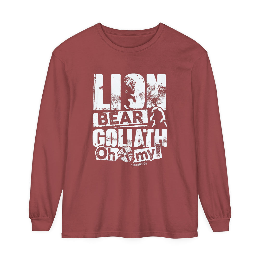 Lion Bear Goliath Long Sleeve Shirt Long-sleeve Brick S 