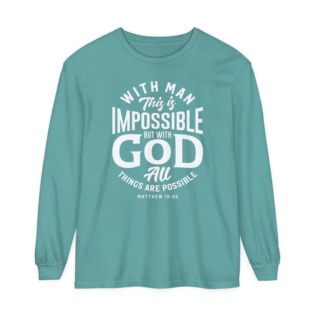 All Things Possible Long Sleeve Shirt Long-sleeve Seafoam S 