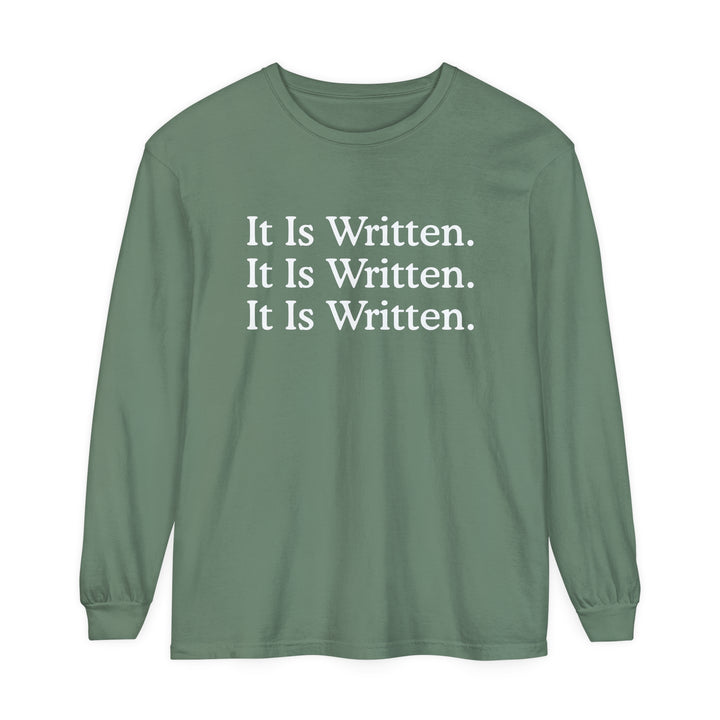 It Is Written Long Sleeve Shirt Long-sleeve Light Green S 