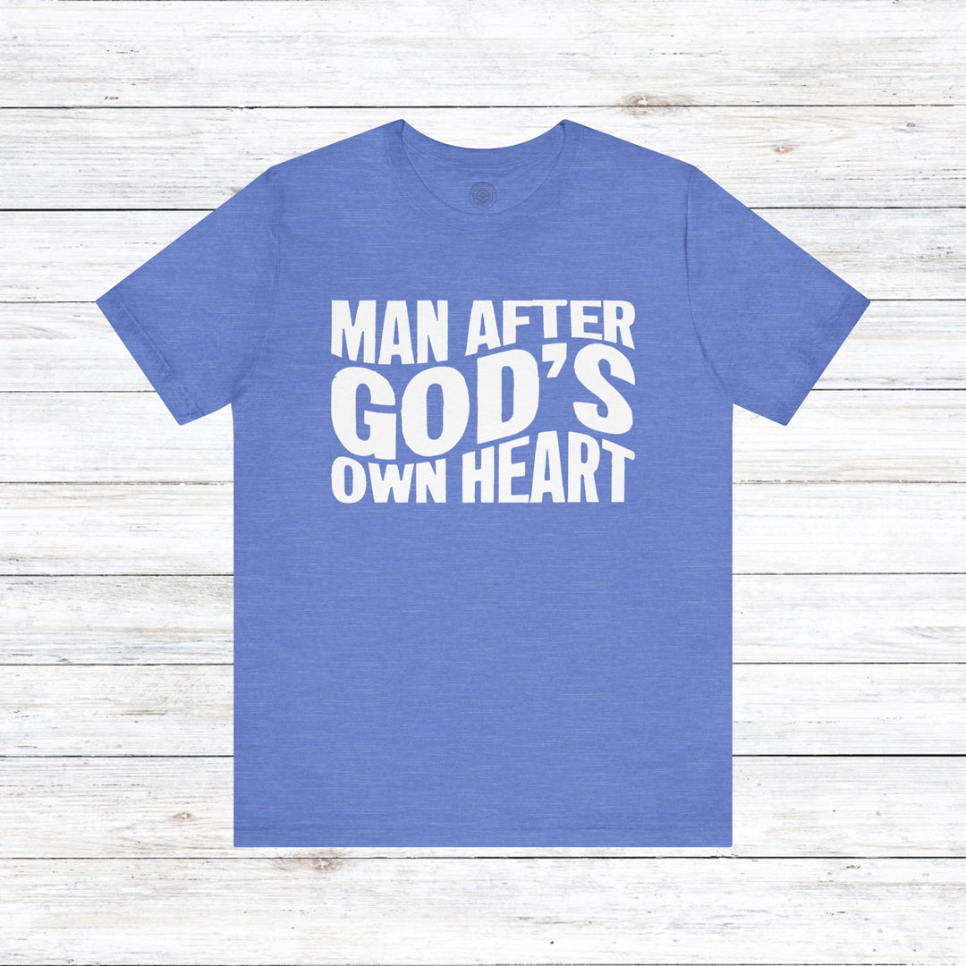 Man After God Unisex T-Shirt T-Shirt Heather Columbia Blue S 