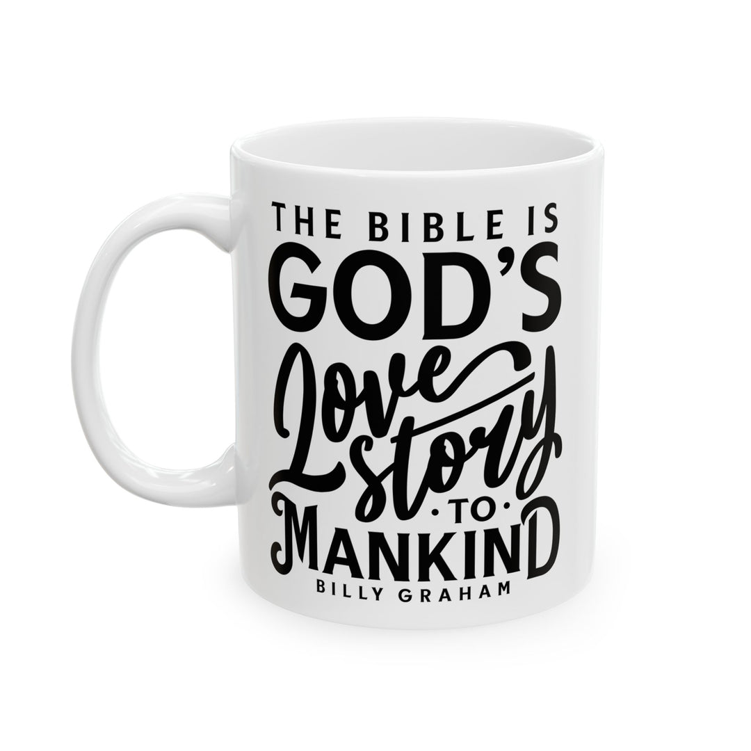 Christian Coffee Mug God's Love Story Ceramic Mug   