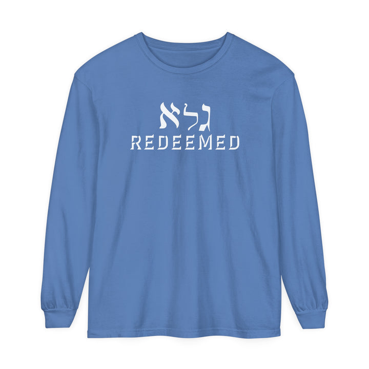 Redeemed Long Sleeve Shirt Long-sleeve Flo Blue S 