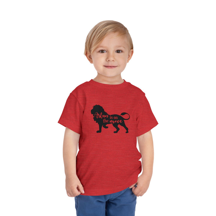 Aslan Is On The Move Toddler Tee Kids clothes   