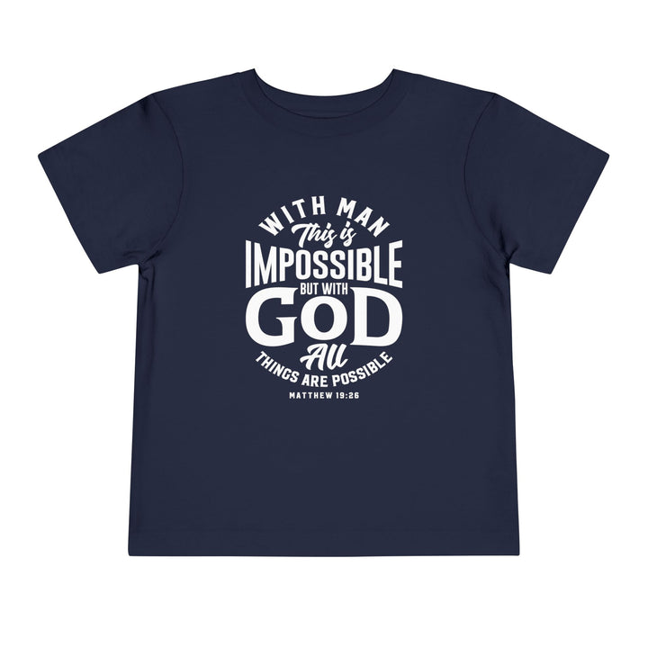 All Things Possible Toddler Tee Kids clothes Navy 2T 