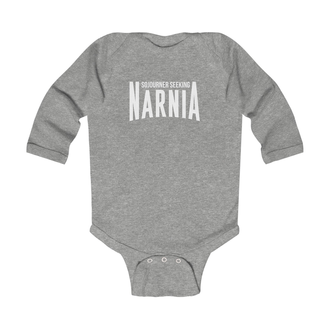 Sojourner Seeking Narnia Infant Long Sleeve Bodysuit Kids clothes Heather NB (0-3M) 