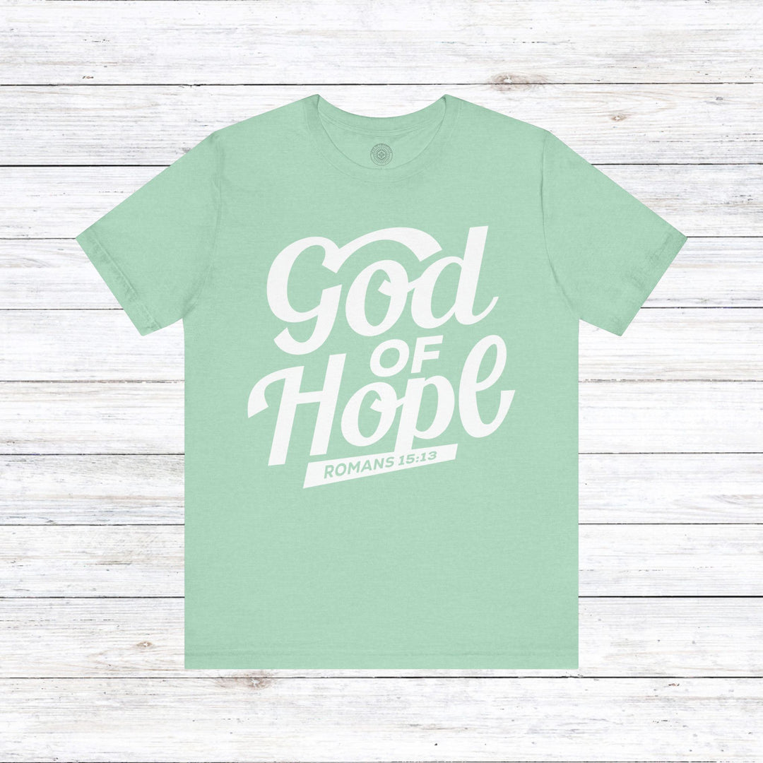 God of Hope  Unisex T-Shirt T-Shirt Heather Mint M 