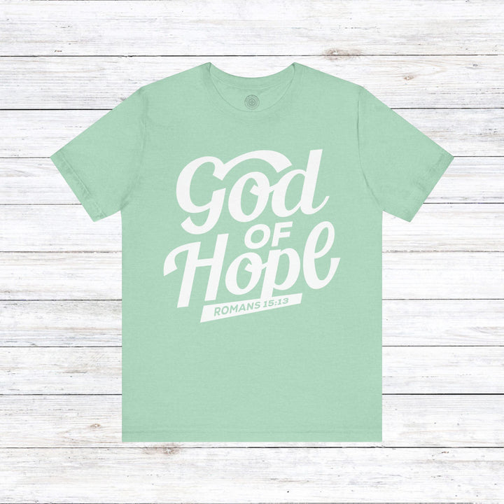 God of Hope  Unisex T-Shirt T-Shirt Heather Mint M 