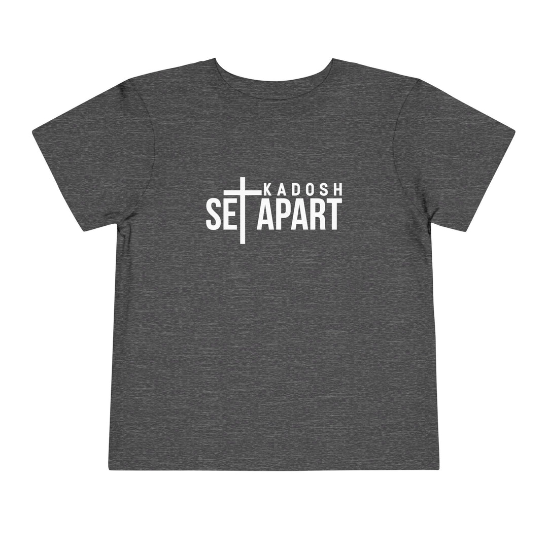 Set Apart Kadosh Toddler Tee Kids clothes Dark Heather Grey 2T 