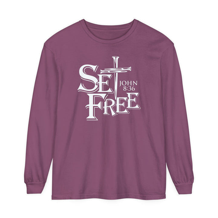 Set Free Long Sleeve Shirt Long-sleeve Berry S 