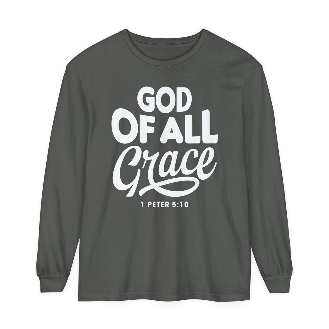 God of All Grace Long Sleeve Shirt Long-sleeve Pepper S 