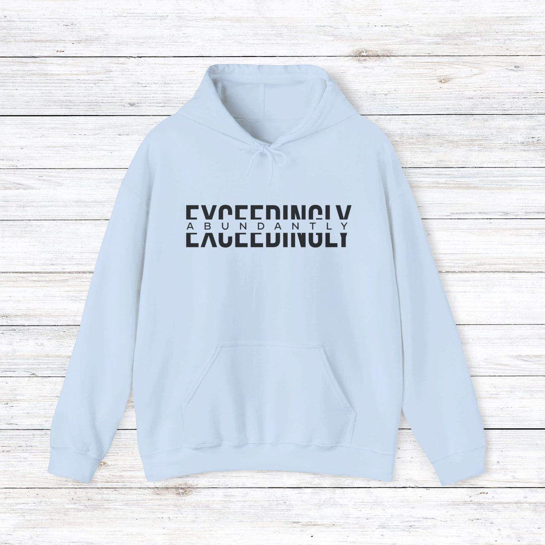 Exceedingly Abundantly Hoodie Hoodie Light Blue S 