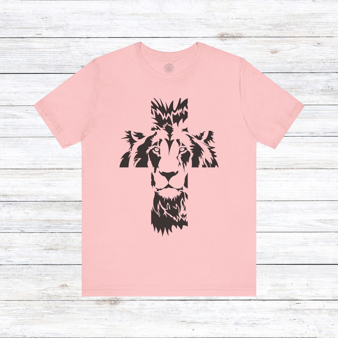 Aslan Cross Unisex T-Shirt T-Shirt Pink S 