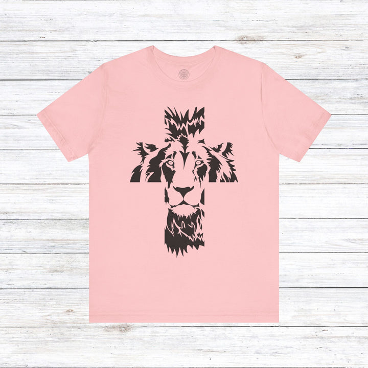 Aslan Cross Unisex T-Shirt T-Shirt Pink S 