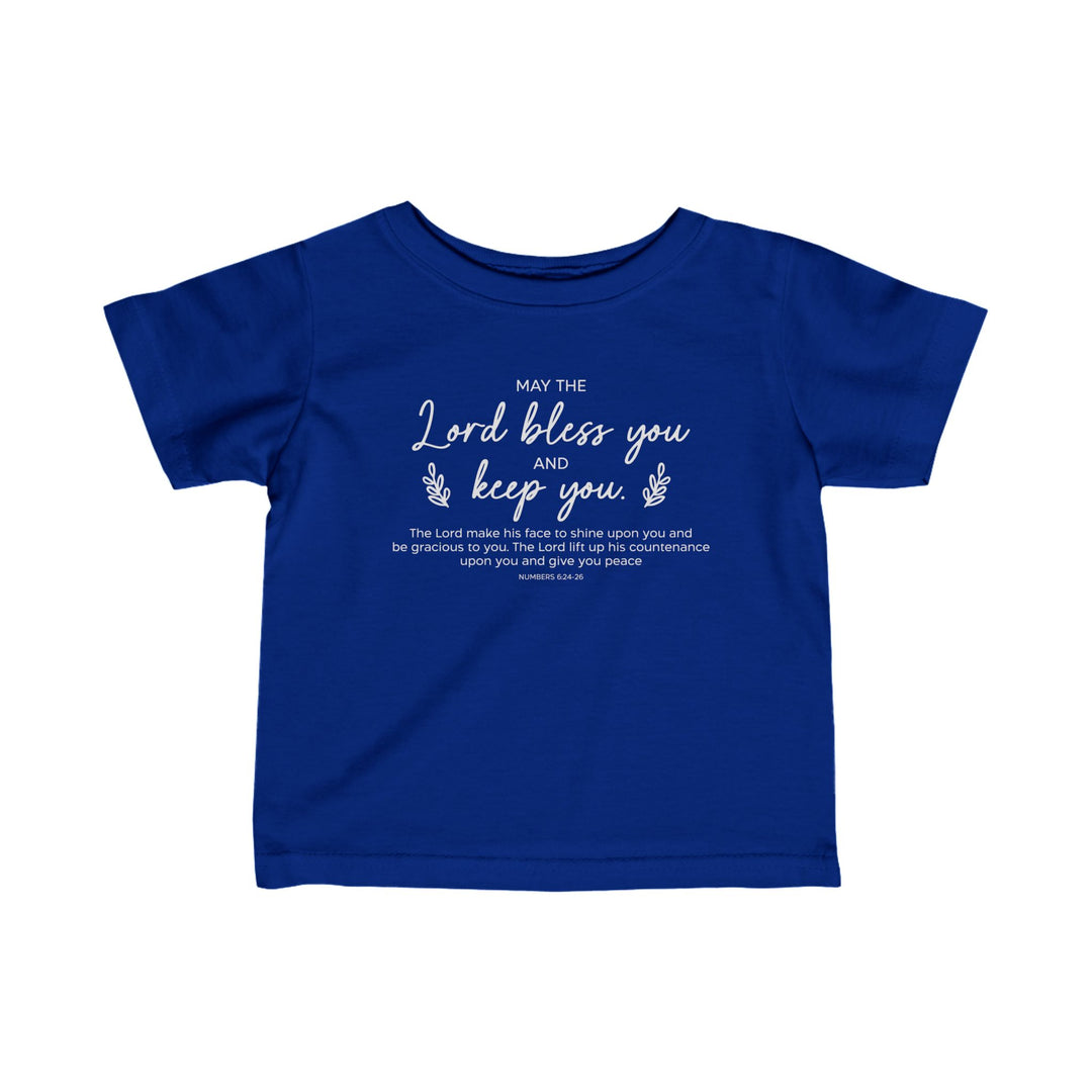 Bless And Keep You Baby  Tee Kids clothes Royal 6M 