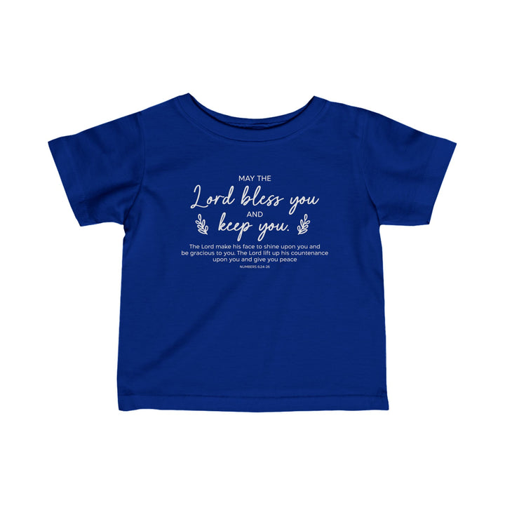 Bless And Keep You Baby  Tee Kids clothes Royal 6M 