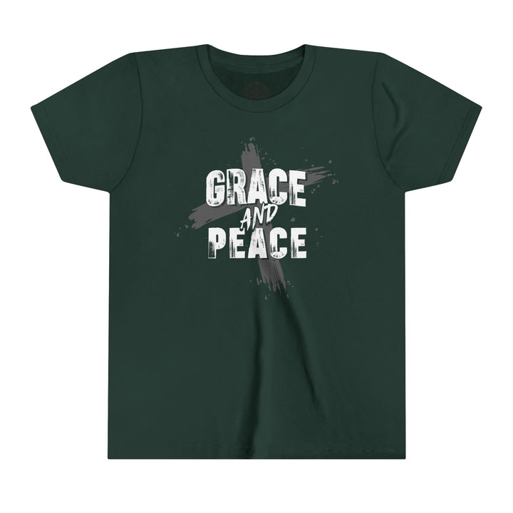 Grace and Peace Youth T-shirt Kids clothes Forest S 