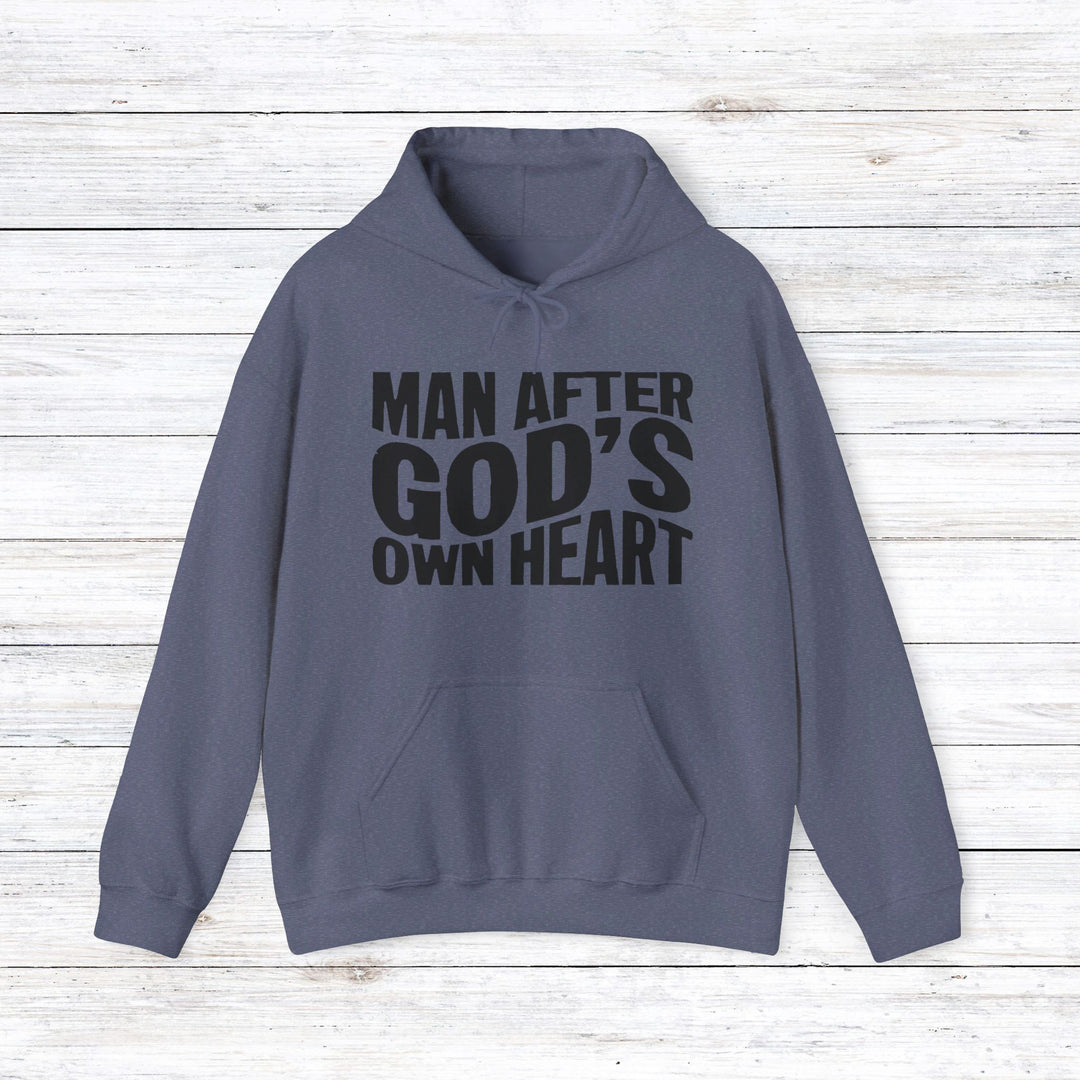 Man After God Hoodie Hoodie Heather Navy S 