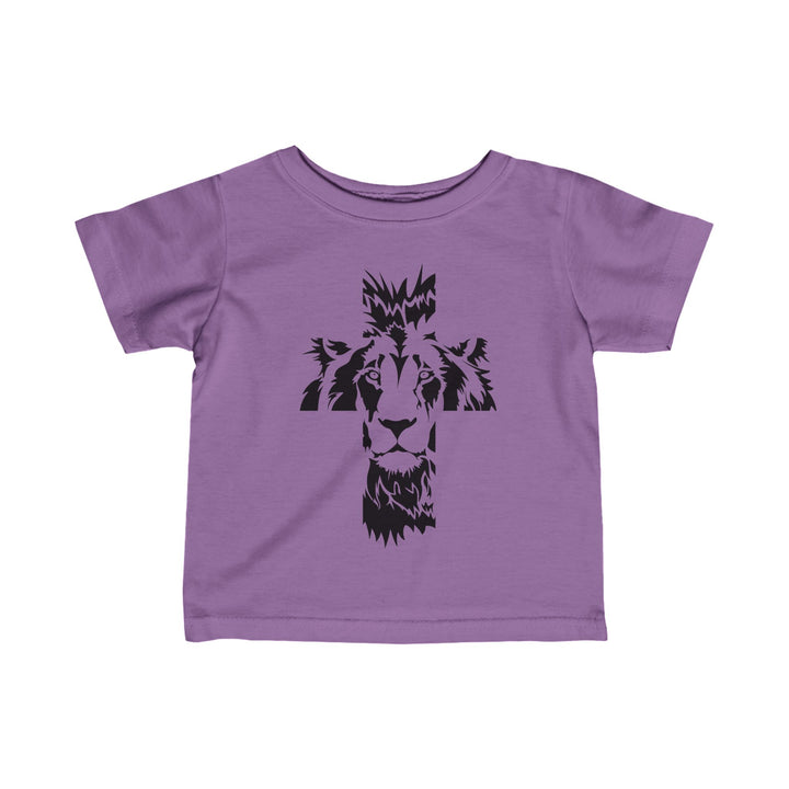 Aslan Cross Baby Tee Kids clothes Lavender 6M 