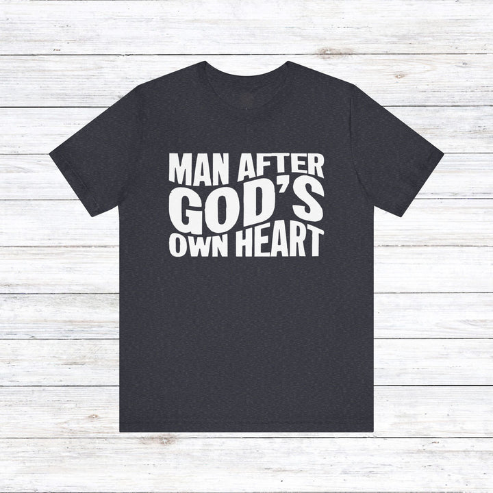 Man After God Unisex T-Shirt T-Shirt Heather Navy S 