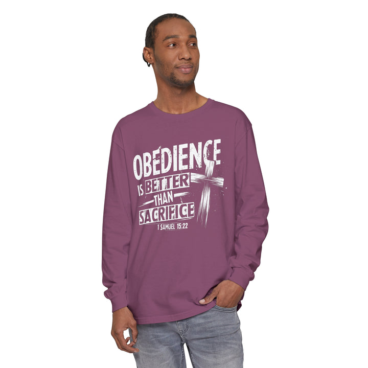 Obedience Is Better Cross Long Sleeve Shirt Long-sleeve   