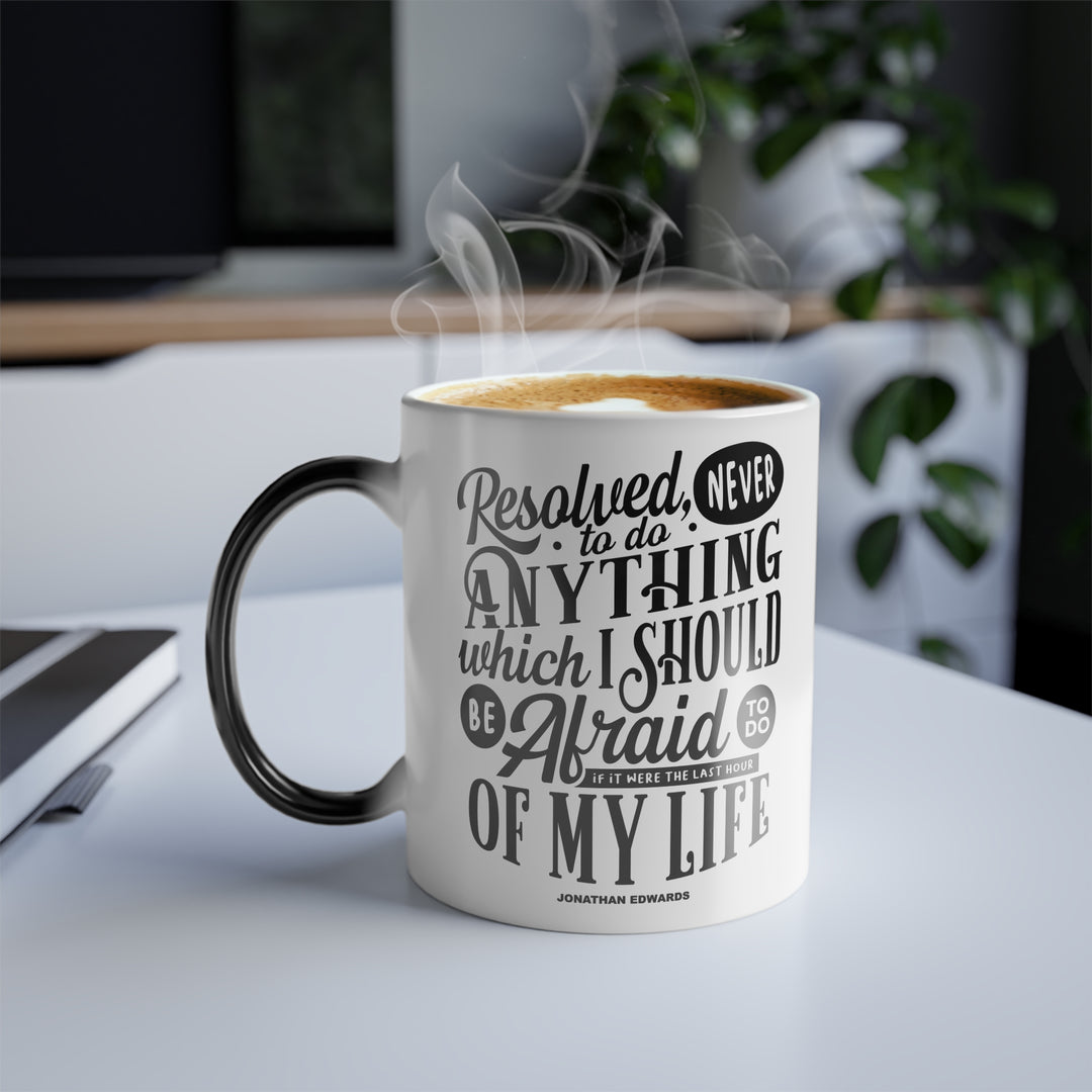 Christian Coffee Mug Last Hour Color Morphing Mug   