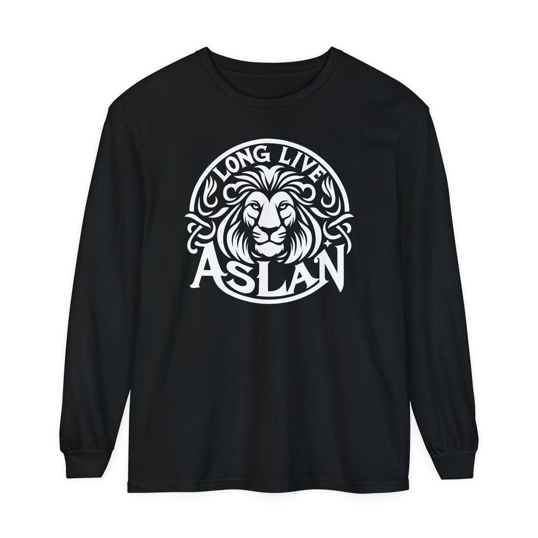 Long Live Aslan Long Sleeve Shirt Long-sleeve Black S 