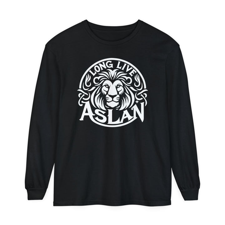 Long Live Aslan Long Sleeve Shirt Long-sleeve Black S 