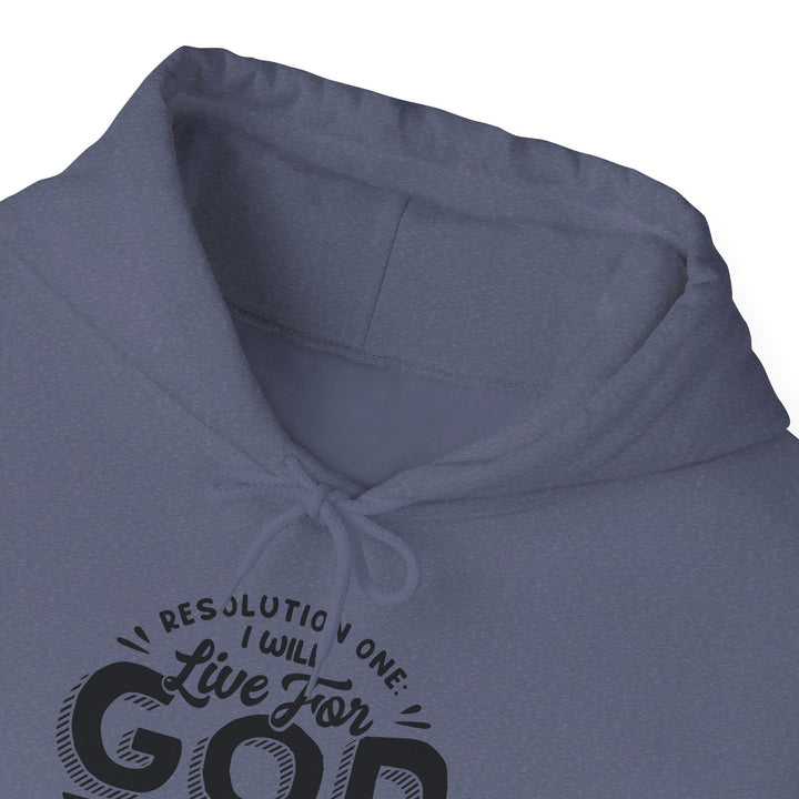 Live For God (Black Print)  Hoodie Hoodie   