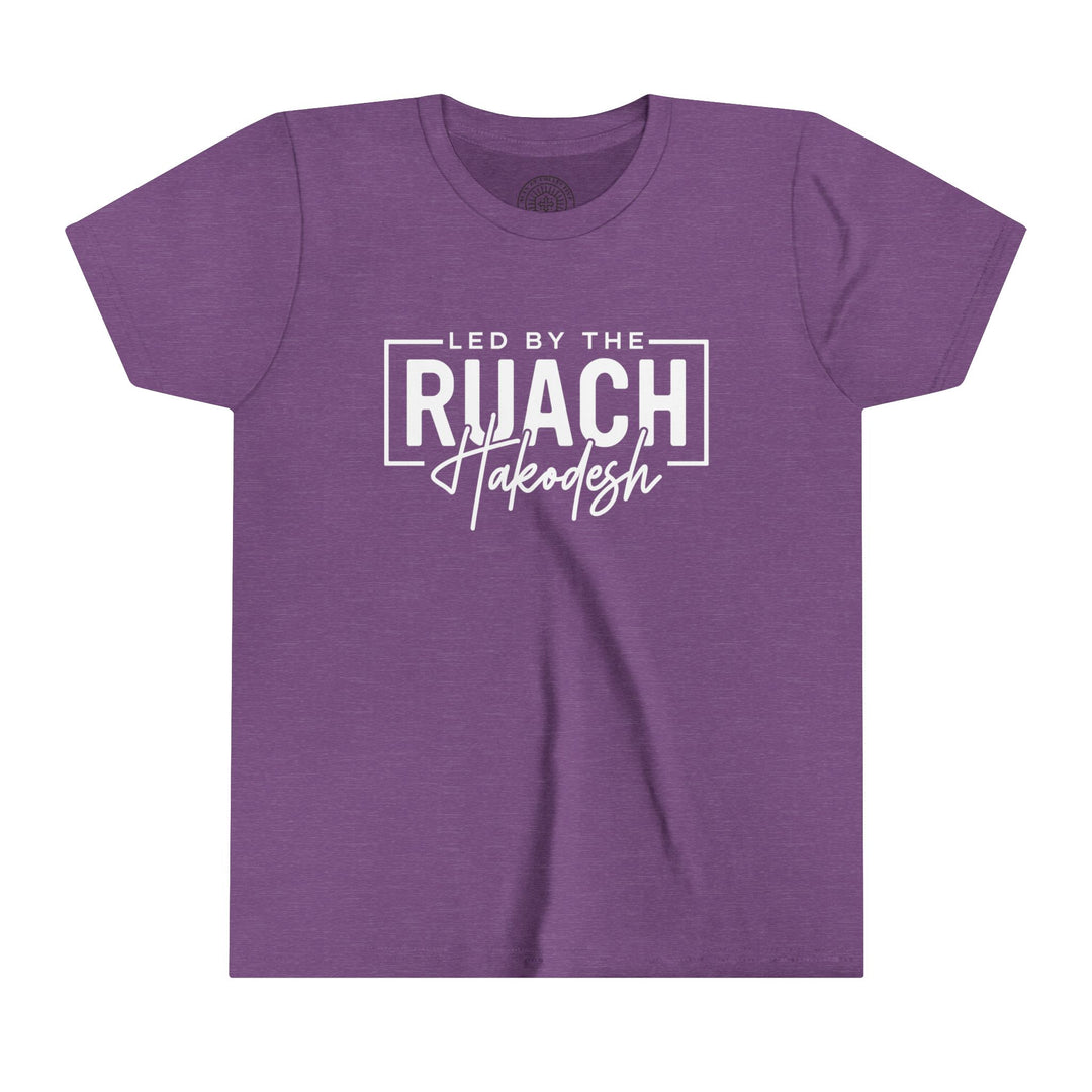 Led By Ruach Hakodesh Youth T-shirt Kids clothes Heather Team Purple S 