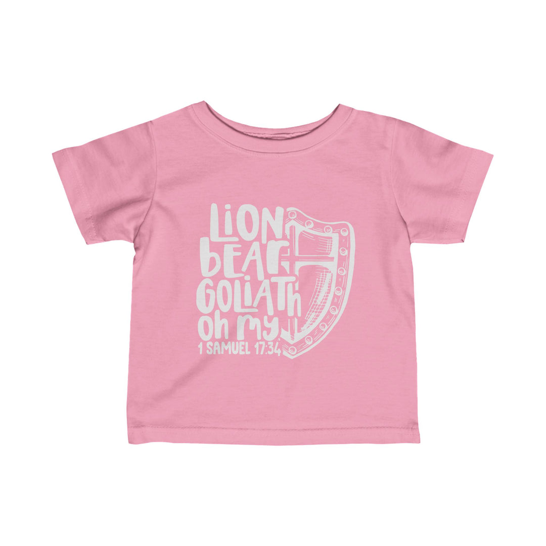 Lion Bear Goliath Oh My Baby Tee Kids clothes Pink 6M 