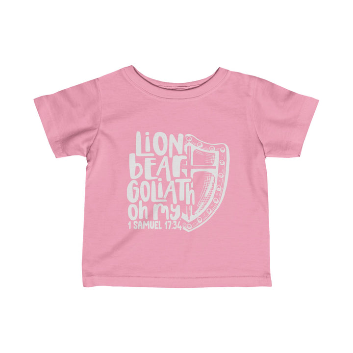 Lion Bear Goliath Oh My Baby Tee Kids clothes Pink 6M 