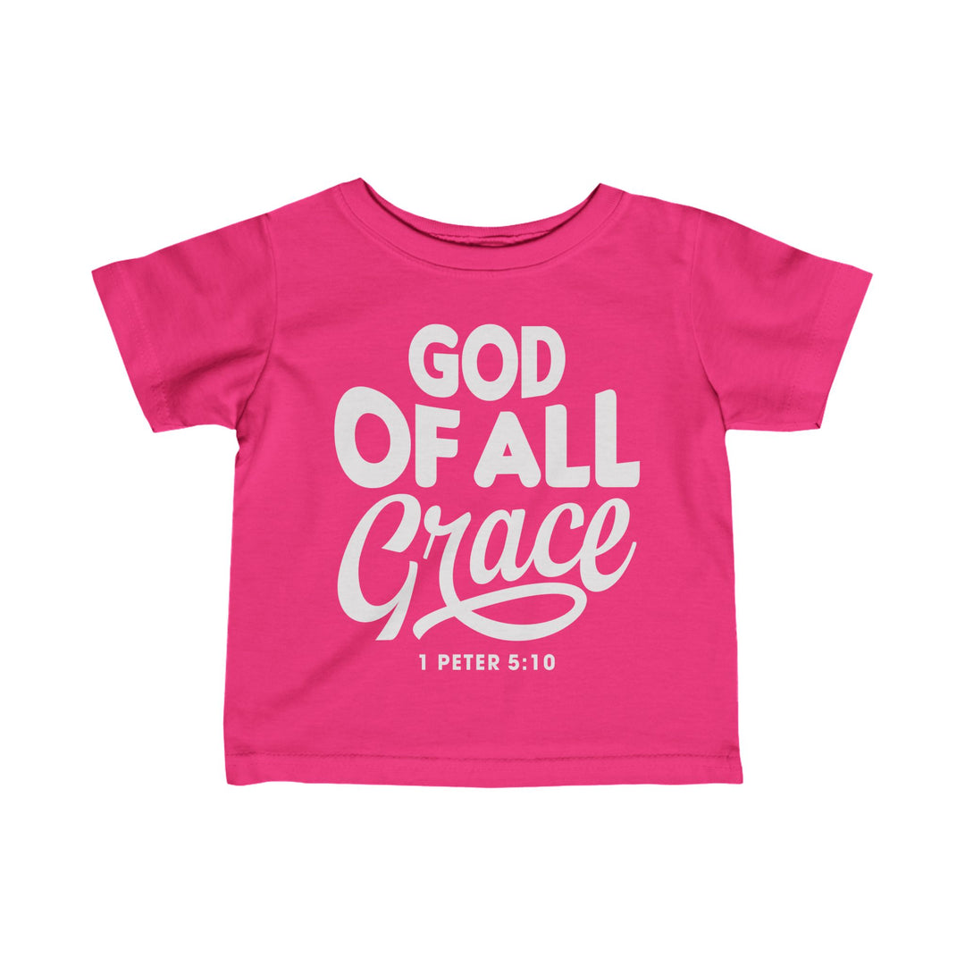 God of All Grace Baby Tee Kids clothes Hot Pink 6M 