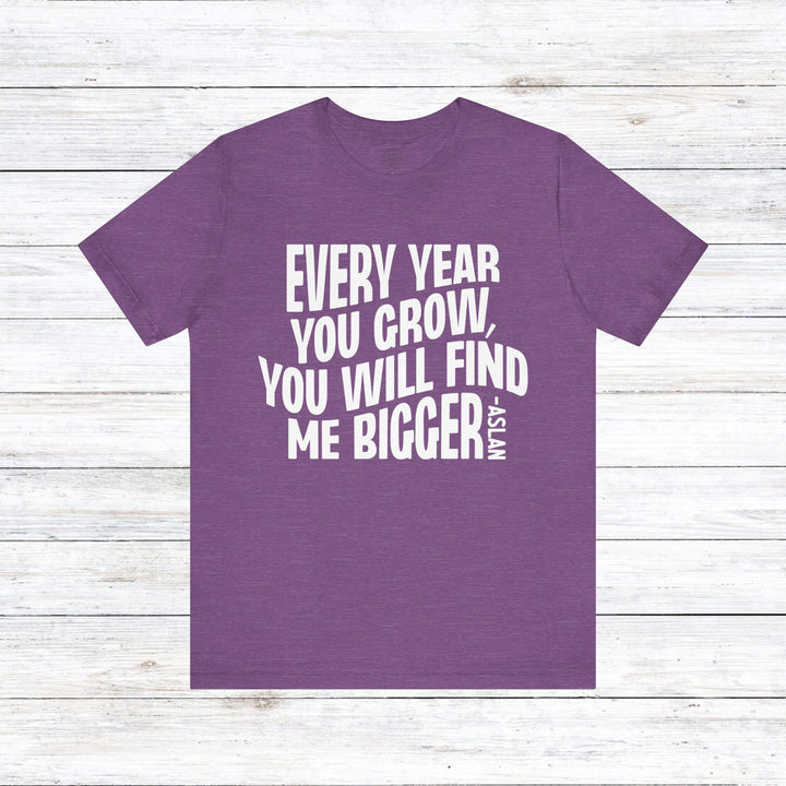 Every Year You Grow Unisex T-Shirt T-Shirt Heather Team Purple S 