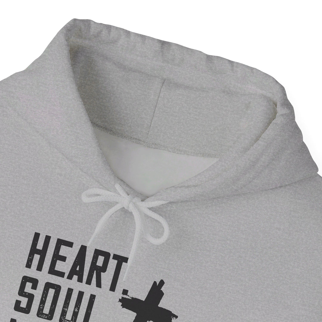 Heart Soul Mind Strength Cross Hoodie Hoodie   