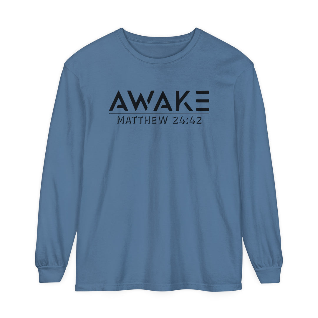 Awake Long Sleeve Shirt Long-sleeve Blue Jean S 