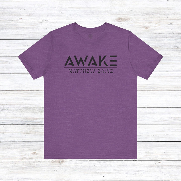 Awake Unisex T-Shirt T-Shirt Heather Team Purple S 