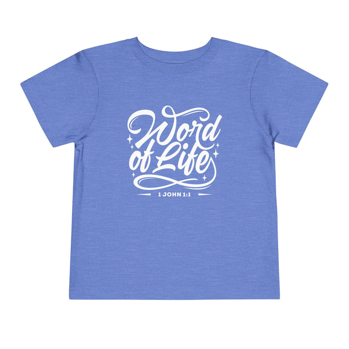 Word of Life Toddler Tee Kids clothes Heather Columbia Blue 2T 