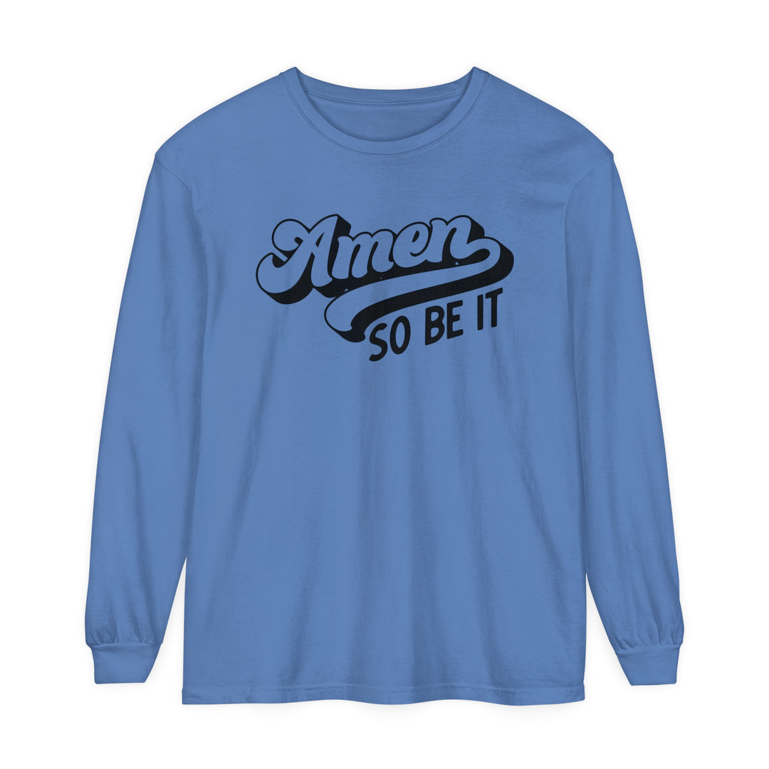 Amen So Be It Long Sleeve Shirt Long-sleeve Flo Blue S 