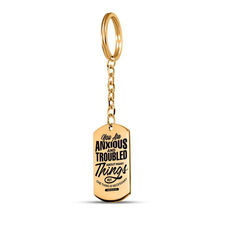 Christian Keychain Anxious And Troubled Tag Tag Keychains