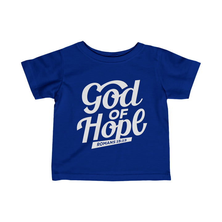 God of Hope Baby Tee Kids clothes Royal 6M 