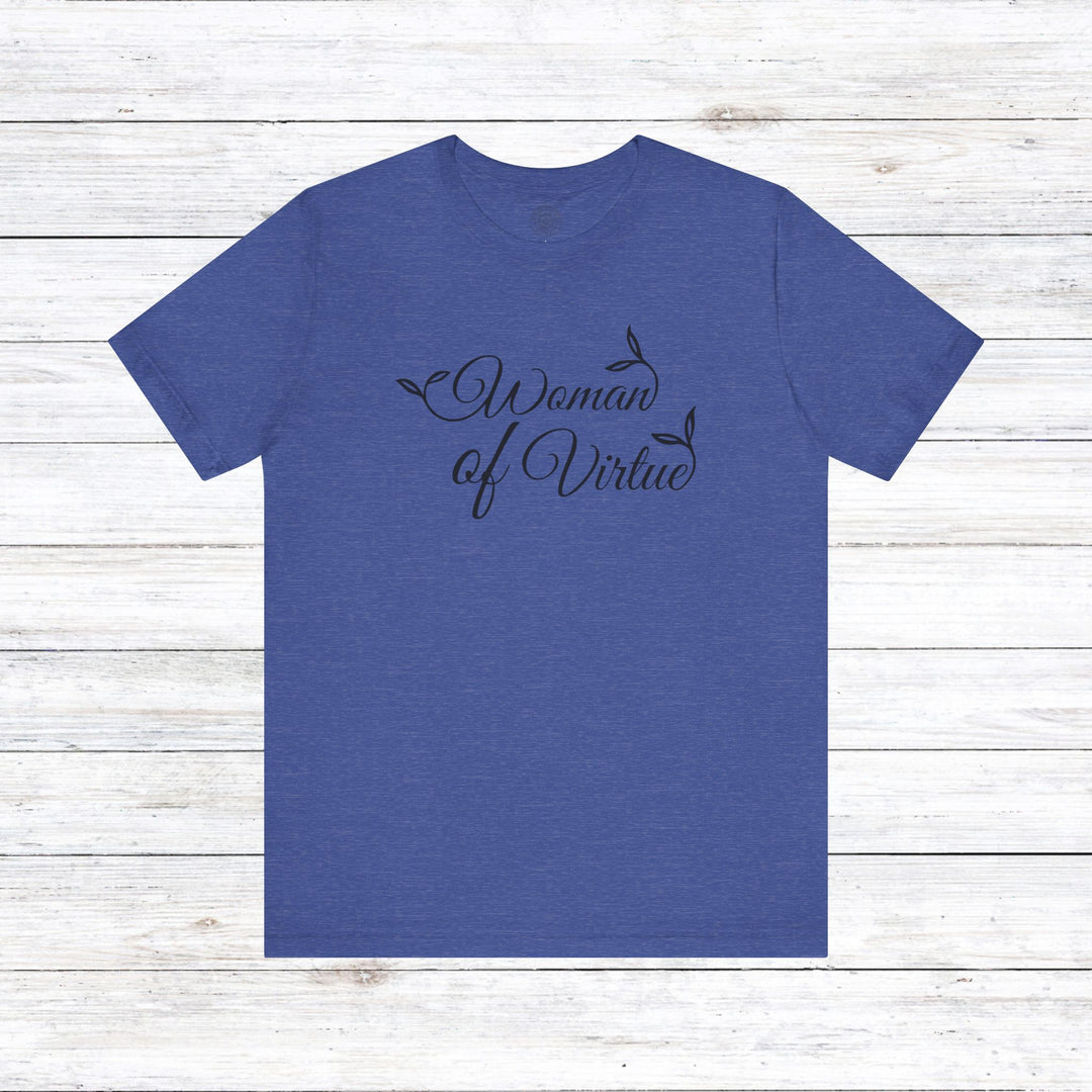 Woman of Virtue Unisex T-Shirt T-Shirt Heather True Royal S 