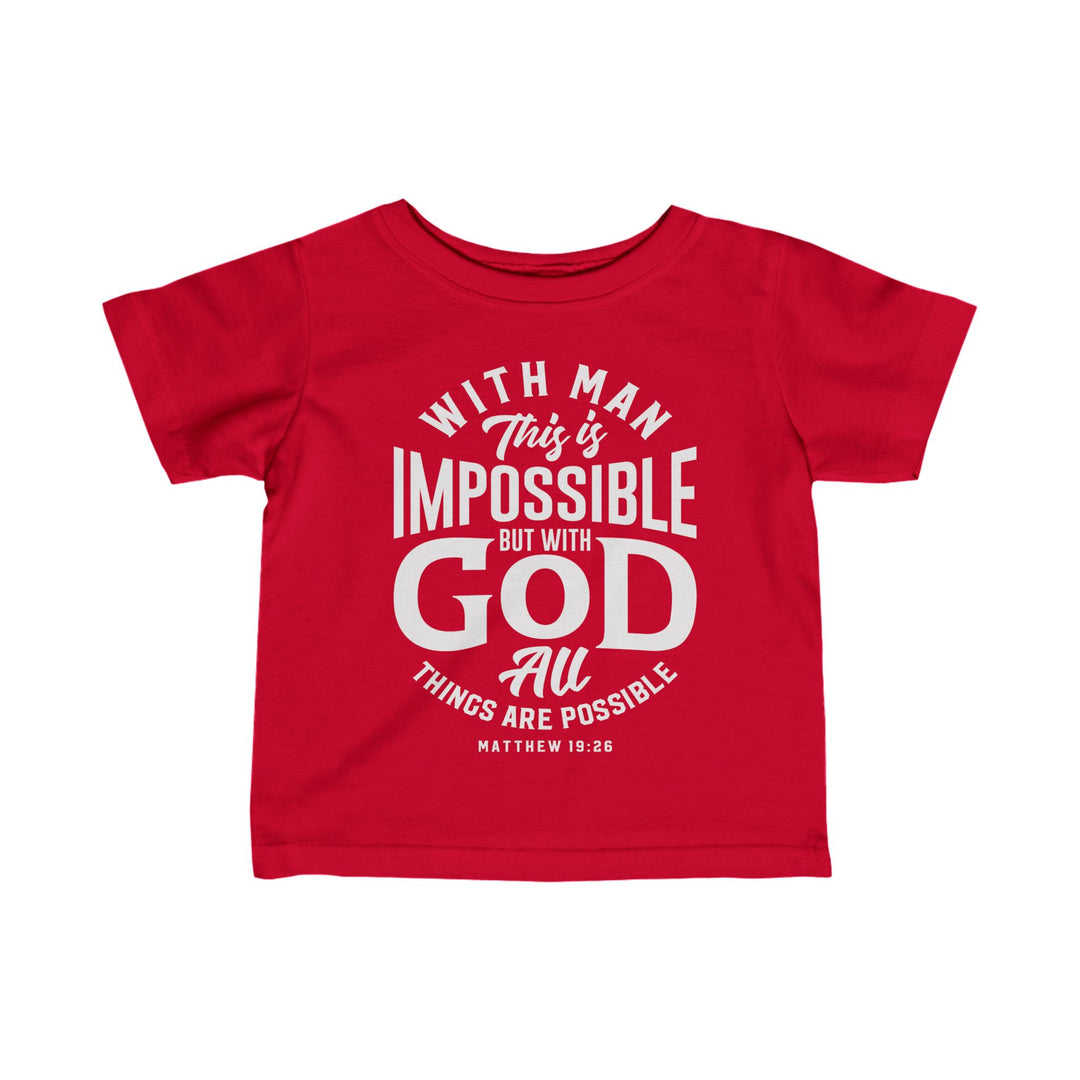 All Things Possible Baby Tee Kids clothes Red 6M 