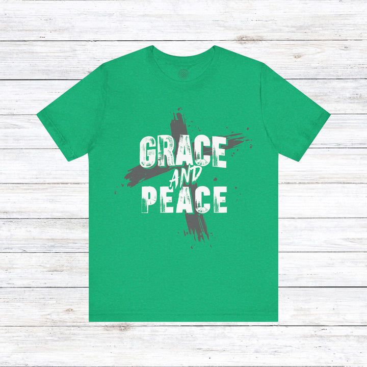 Grace and Peace Unisex T-Shirt T-Shirt Heather Kelly S 