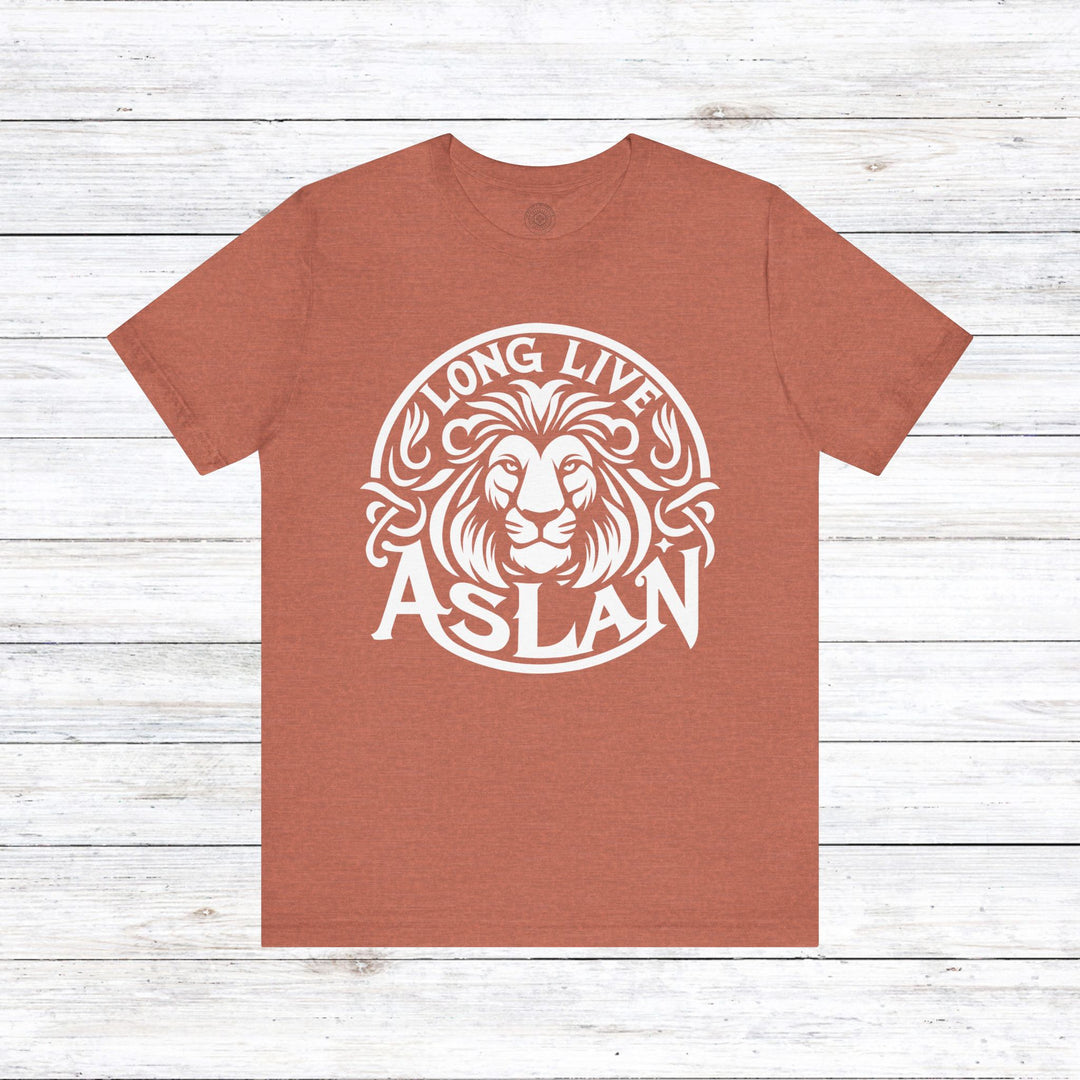 Long Live Aslan Unisex T-Shirt T-Shirt Heather Clay S 